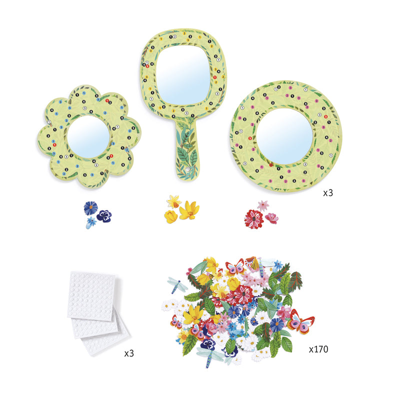 Diy Pretty Flowers Mirrors