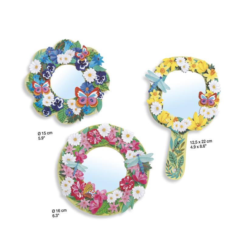 Diy Pretty Flowers Mirrors