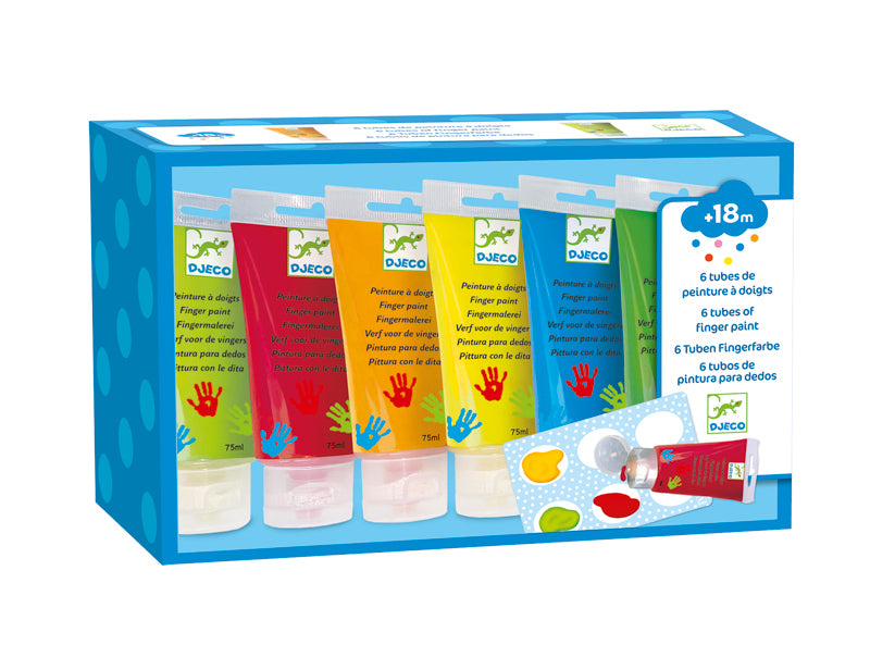 FINGER PAINT 6 TUBES - DJECO