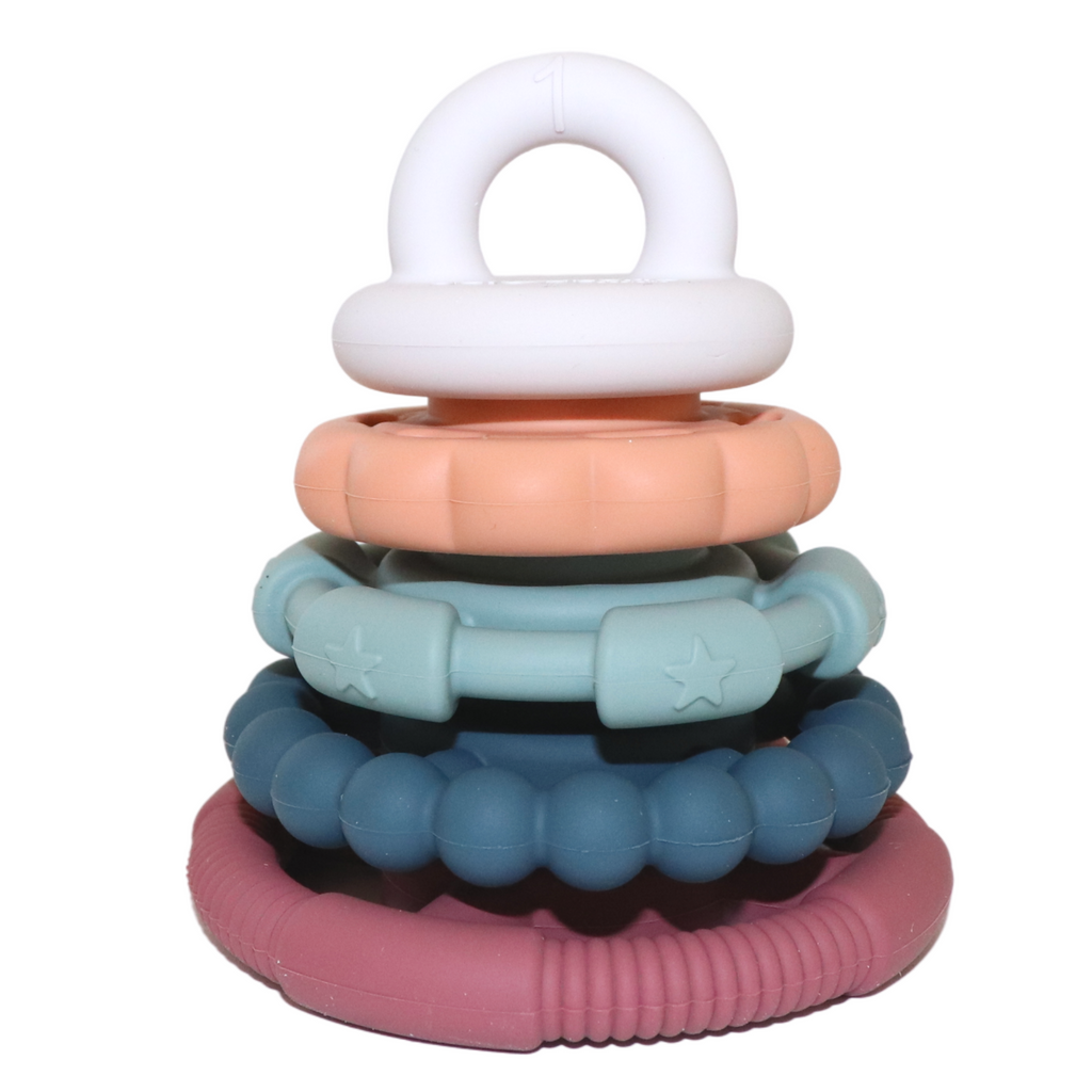 RAINBOW STACKER TEETHER & TOY - EARTH