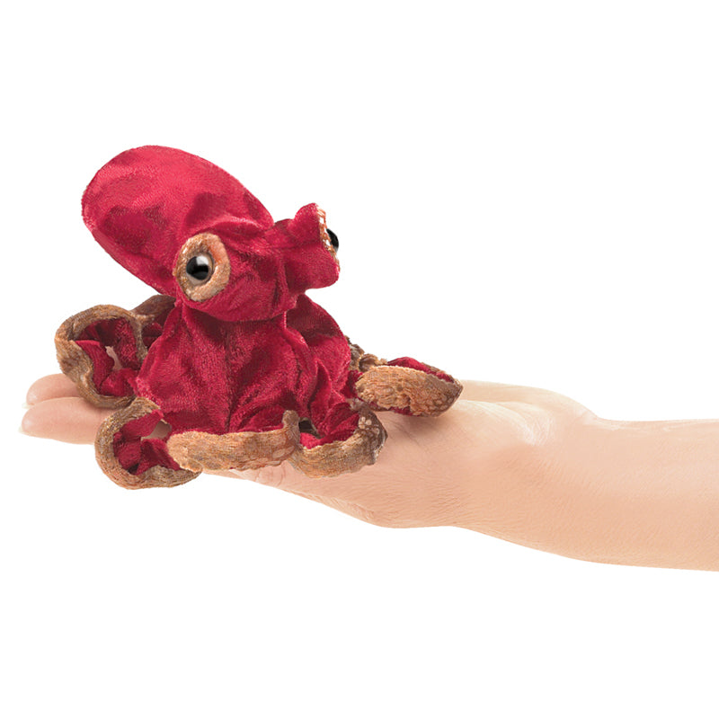 FINGER PUPPET - RED OCTOPUS