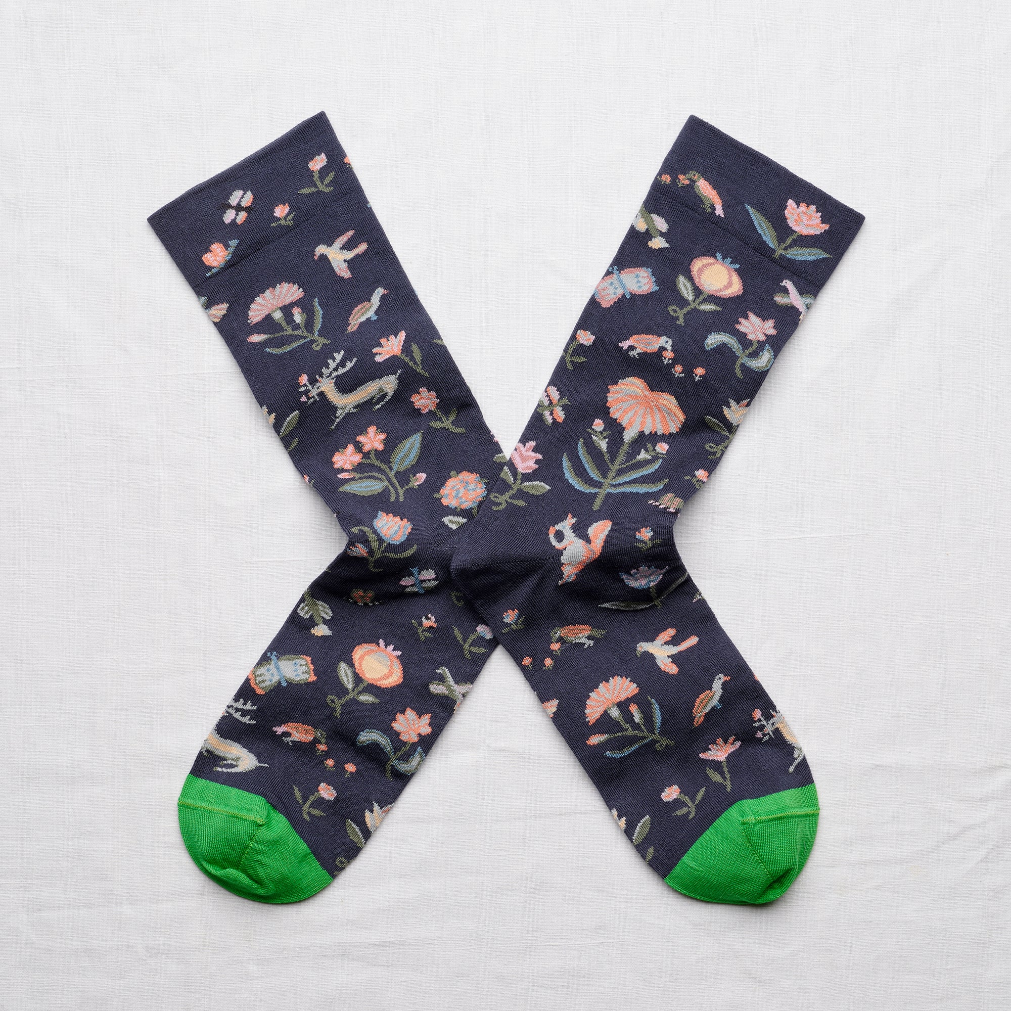 Bonne Maison Socks - Gros Câlin - Seedlings Slate