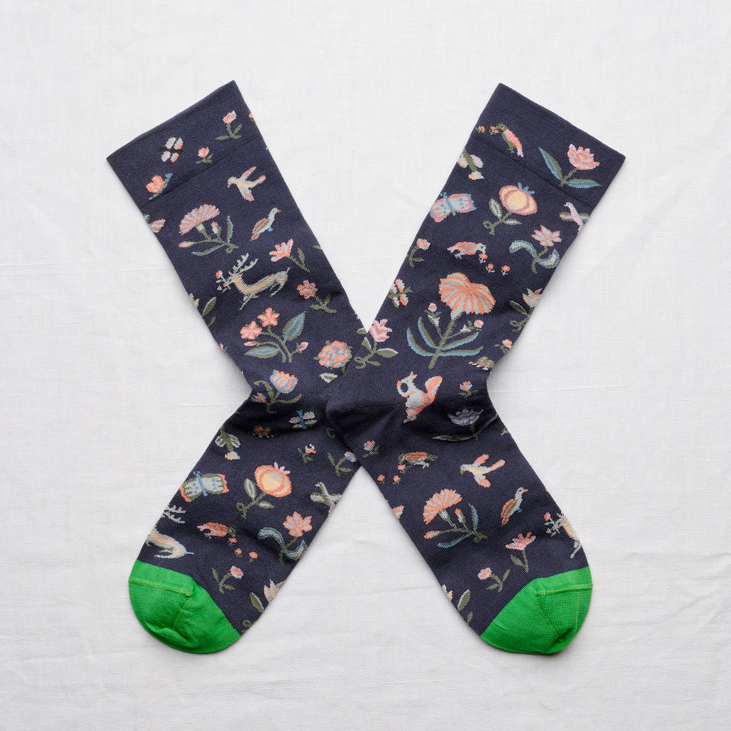 Bonne Maison Socks - Gros Câlin - Seedlings Slate