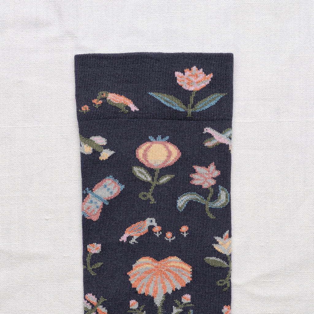 Bonne Maison Socks - Gros Câlin - Seedlings Slate