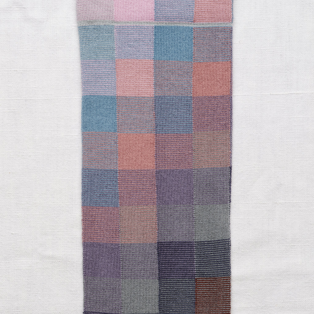BONNE MAISON KNEE HIGH SOCKS - GROS CÂLIN - CHECKS NOCTURNAL