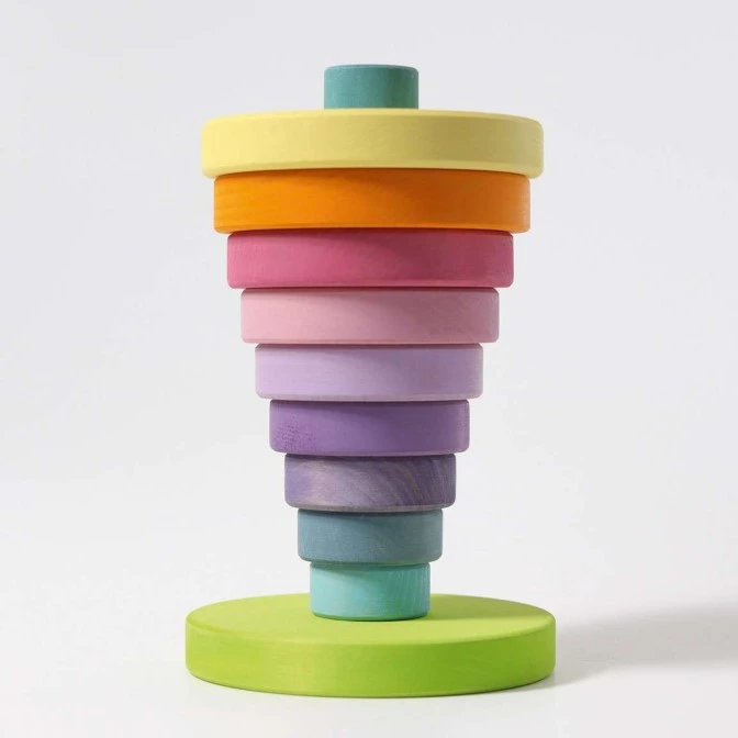 Grimm's - Large Conical Stacking Tower Pastel