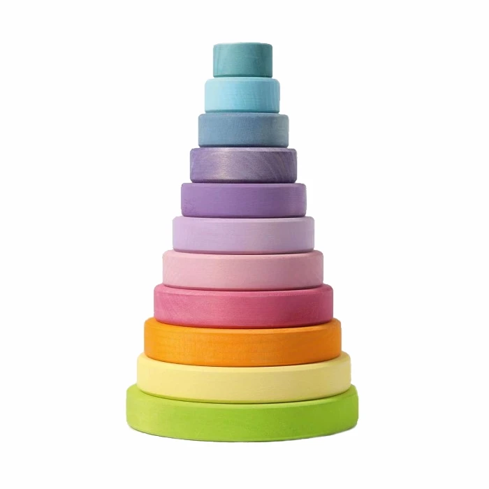 GRIMM'S - LARGE CONICAL STACKING TOWER PASTEL