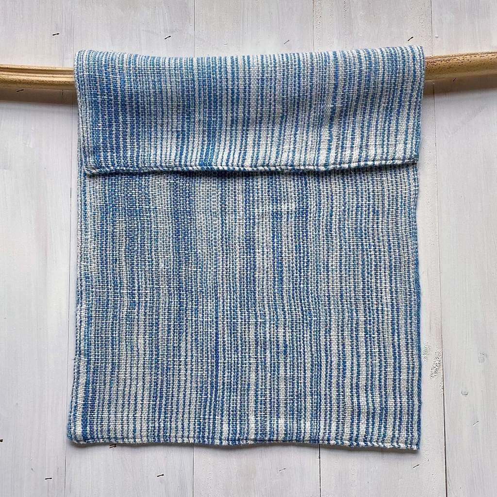 LOOM DESIGNS - Hand Towel - Indigo & Natural Stripe