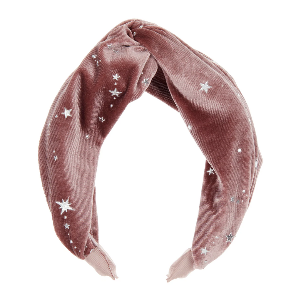 KNOTTED VELVET ALICE BAND - MYSTICAL SUGARPLUM