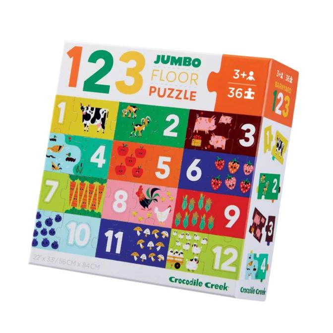 FLOOR PUZZLE 36PC - BARNYARD 123