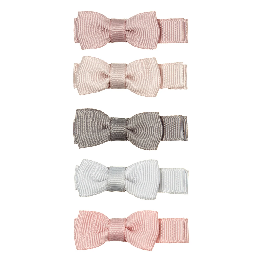 MARTHA BOW CLIPS - PASTEL - 5PC