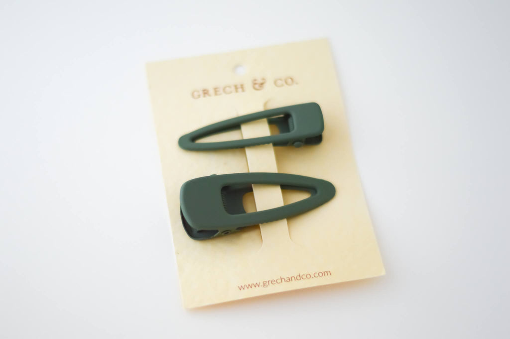 MATTE HAIR CLIPS - SET OF 2