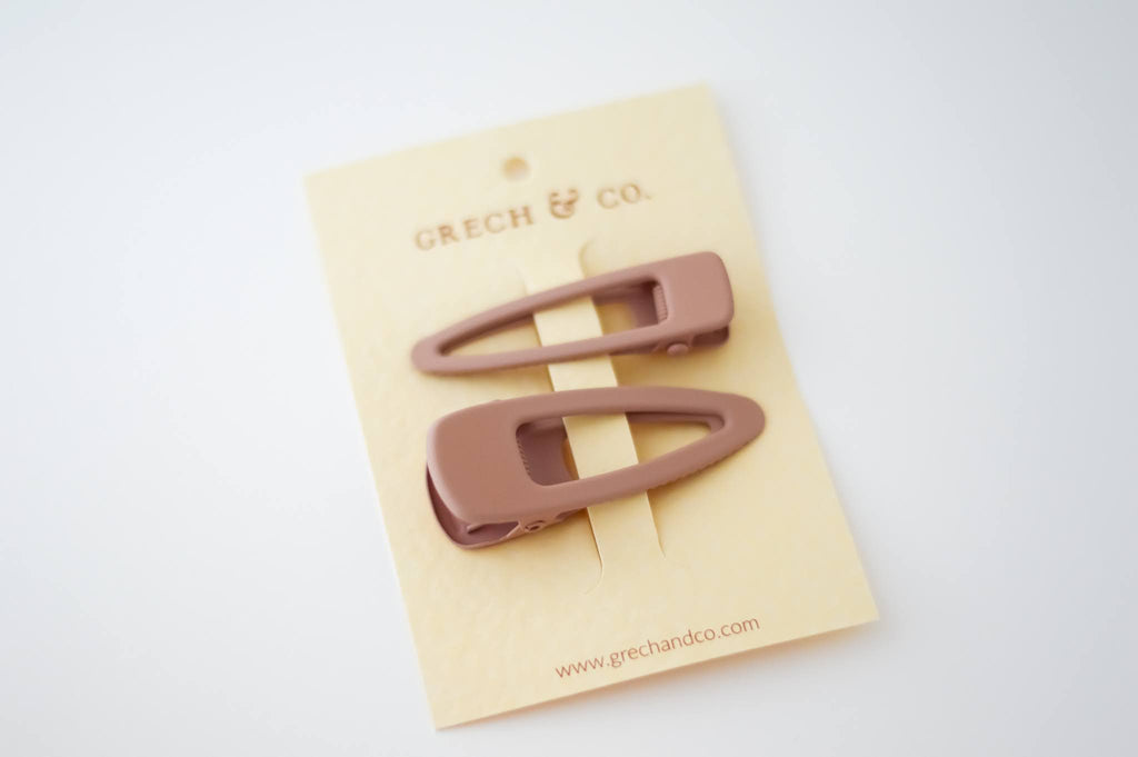 MATTE HAIR CLIPS - SET OF 2