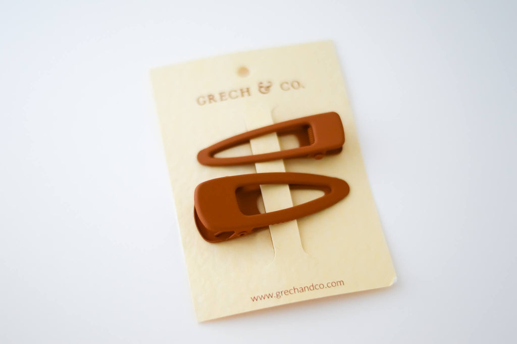 MATTE HAIR CLIPS - SET OF 2
