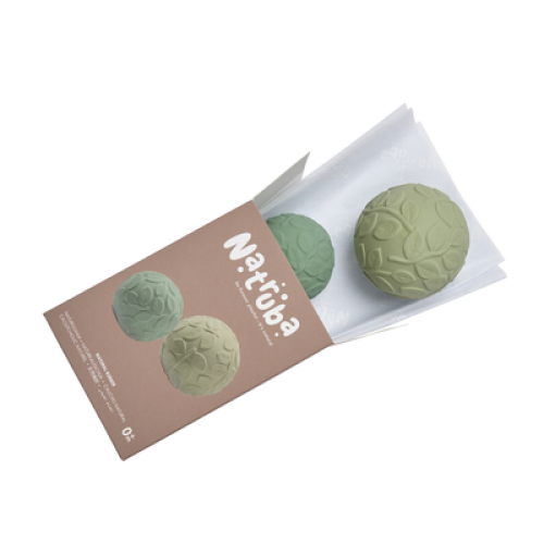 LEAF SENSORY BALL SET - GREEN