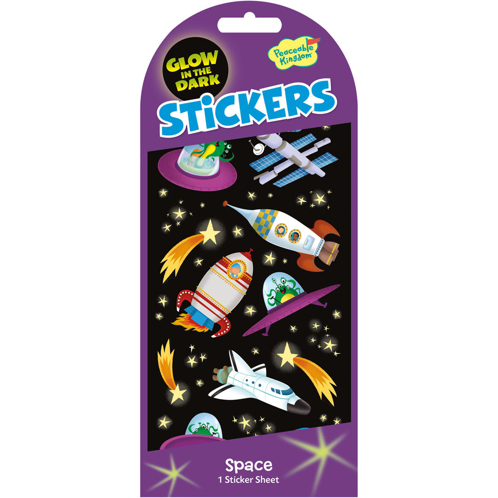 MINI STICKERS - GLOW OUTER SPACE