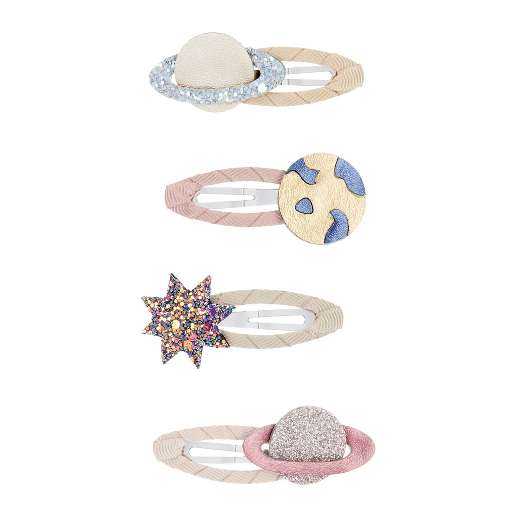 PLANET HAIR CLIPS - 4PC