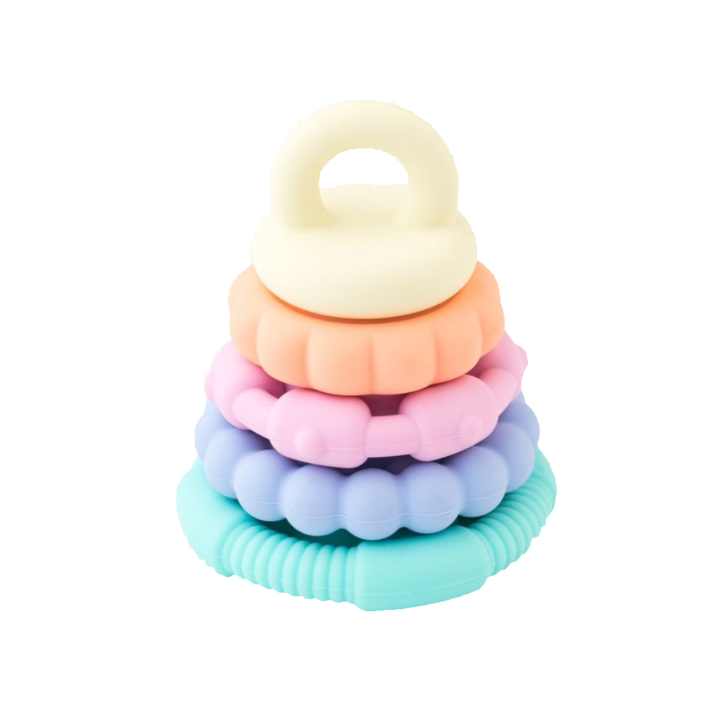RAINBOW STACKER PASTEL TEETHER & TOY