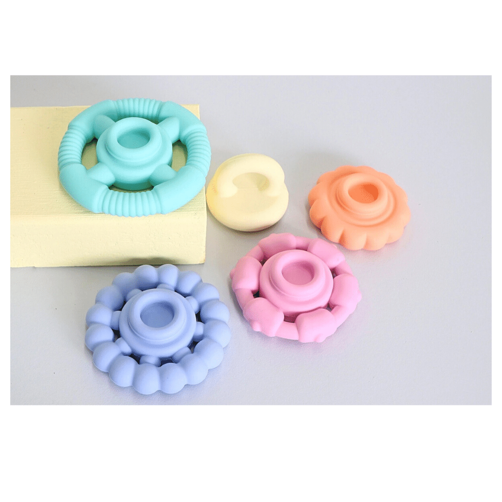 RAINBOW STACKER PASTEL TEETHER & TOY
