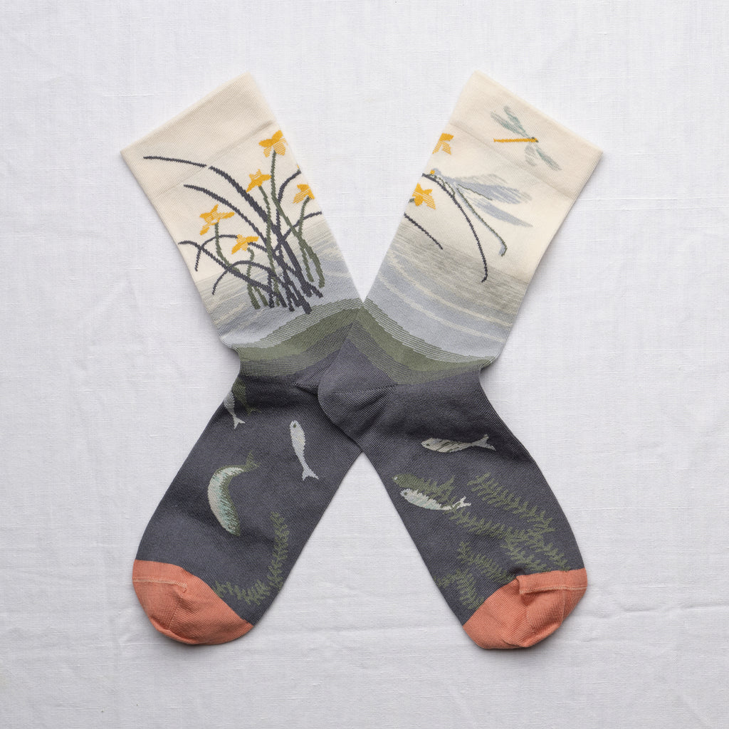 BONNE MAISON SOCKS - NATURAL DRAGONFLY