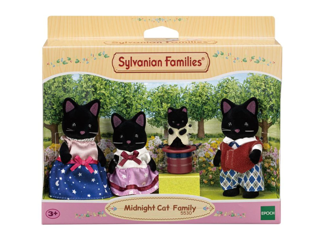 SYLVANIAN MIDNIGHT CAT FAMILY