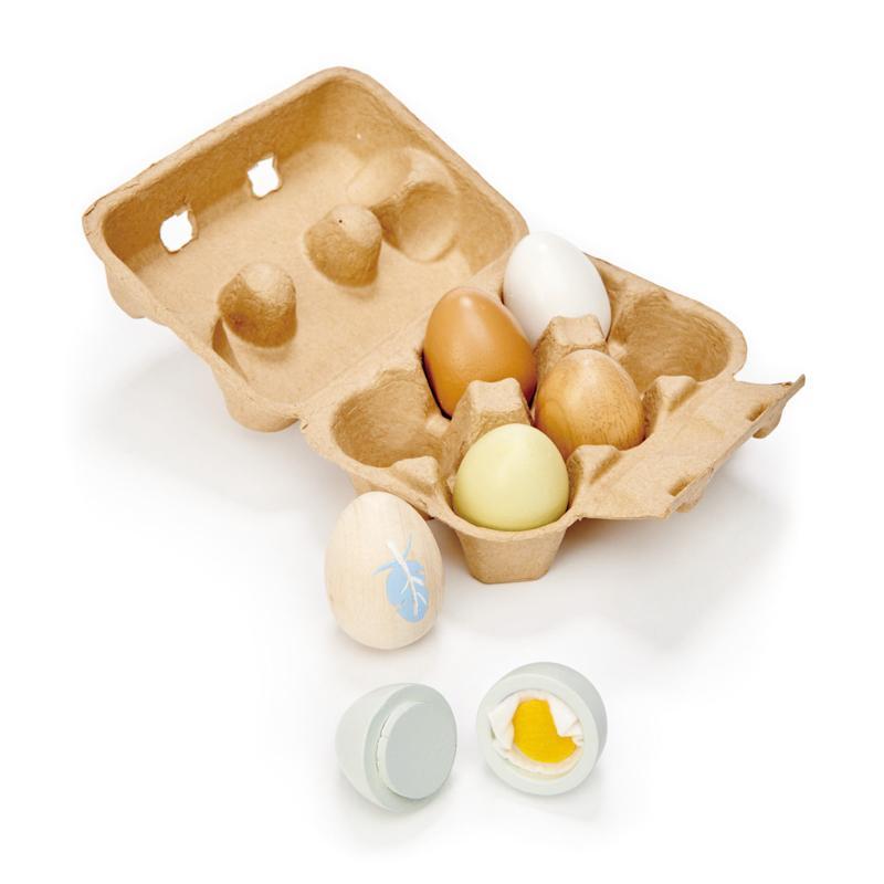 WOODEN EGGS - TENDER LEAF
