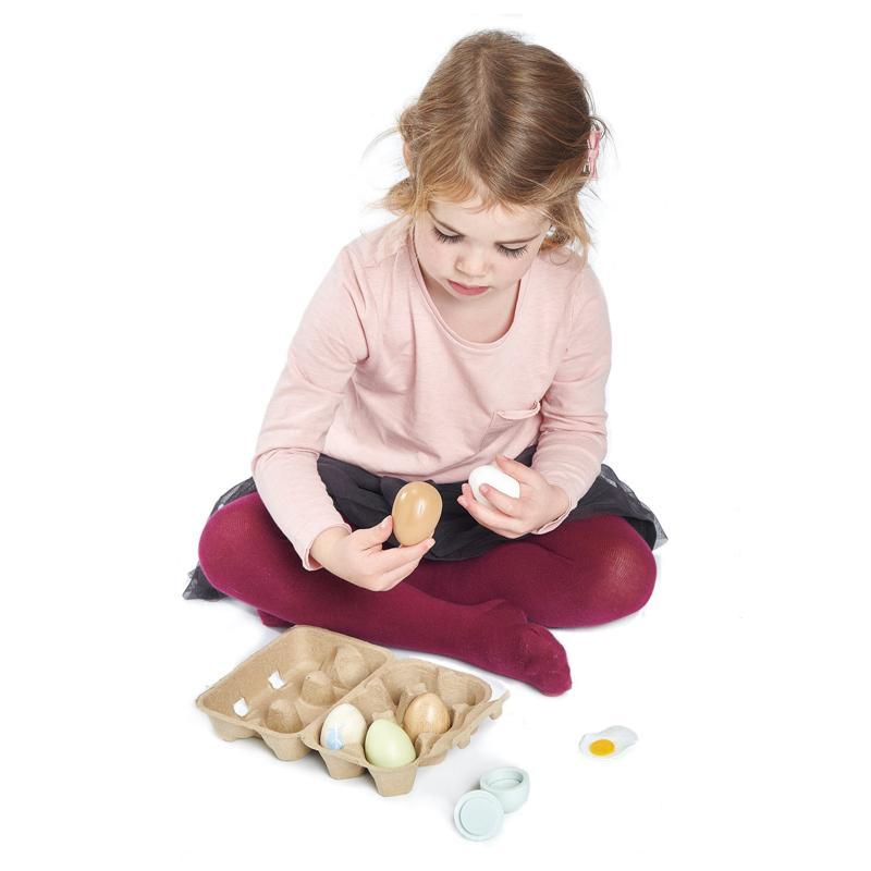 WOODEN EGGS - TENDER LEAF