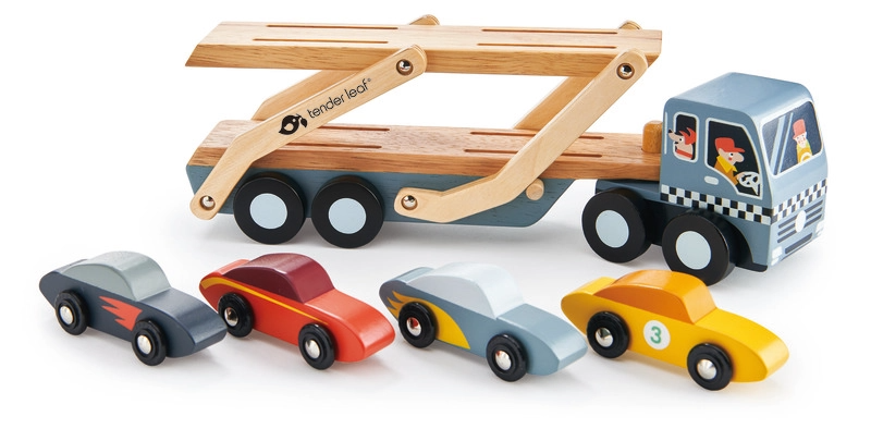Tender Leaf - Car Transporter With 4 Cars