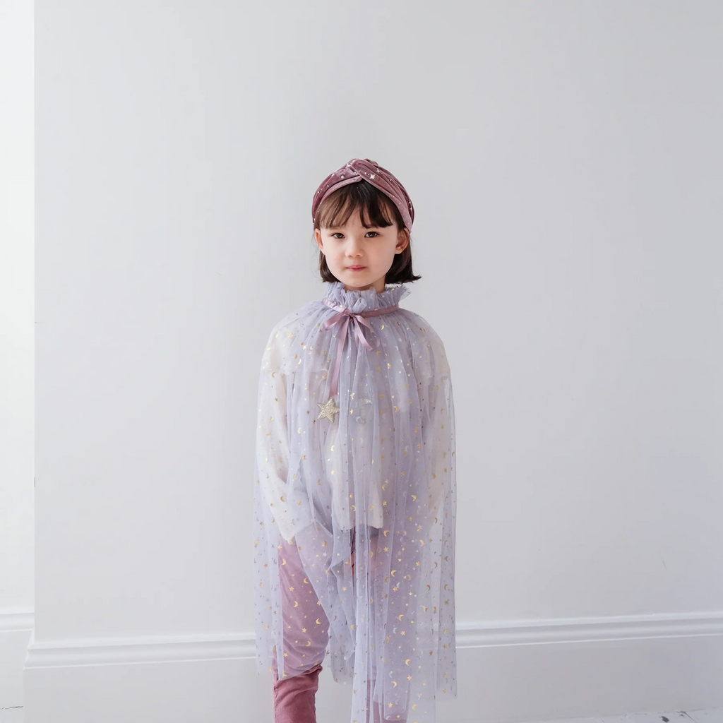KNOTTED VELVET ALICE BAND - MYSTICAL SUGARPLUM