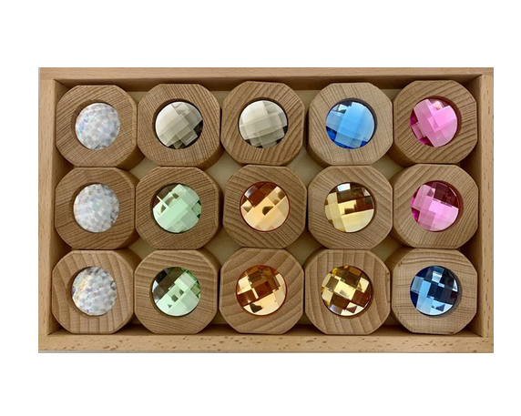 Papoose Bitcoin Blocks - 15Pc Earth