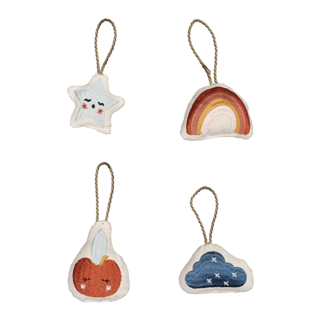 ORNAMENTS - RAINBOW 4PC