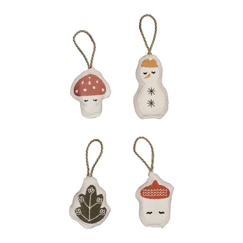 ORNAMENTS - FOREST 4PC