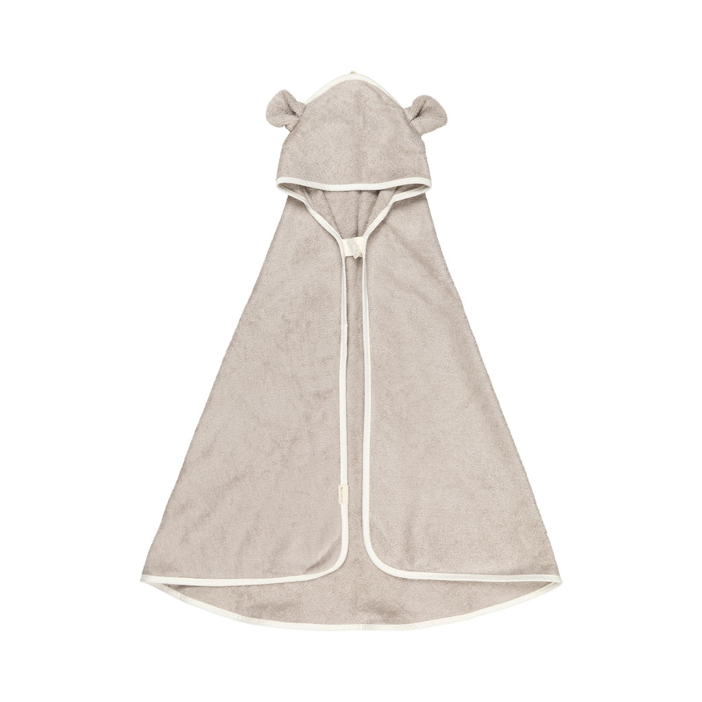 HOODED BABY TOWEL - BEAR - BEIGE