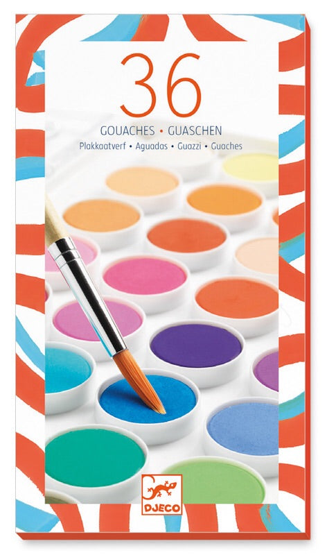 36 Gouache Colour Cakes