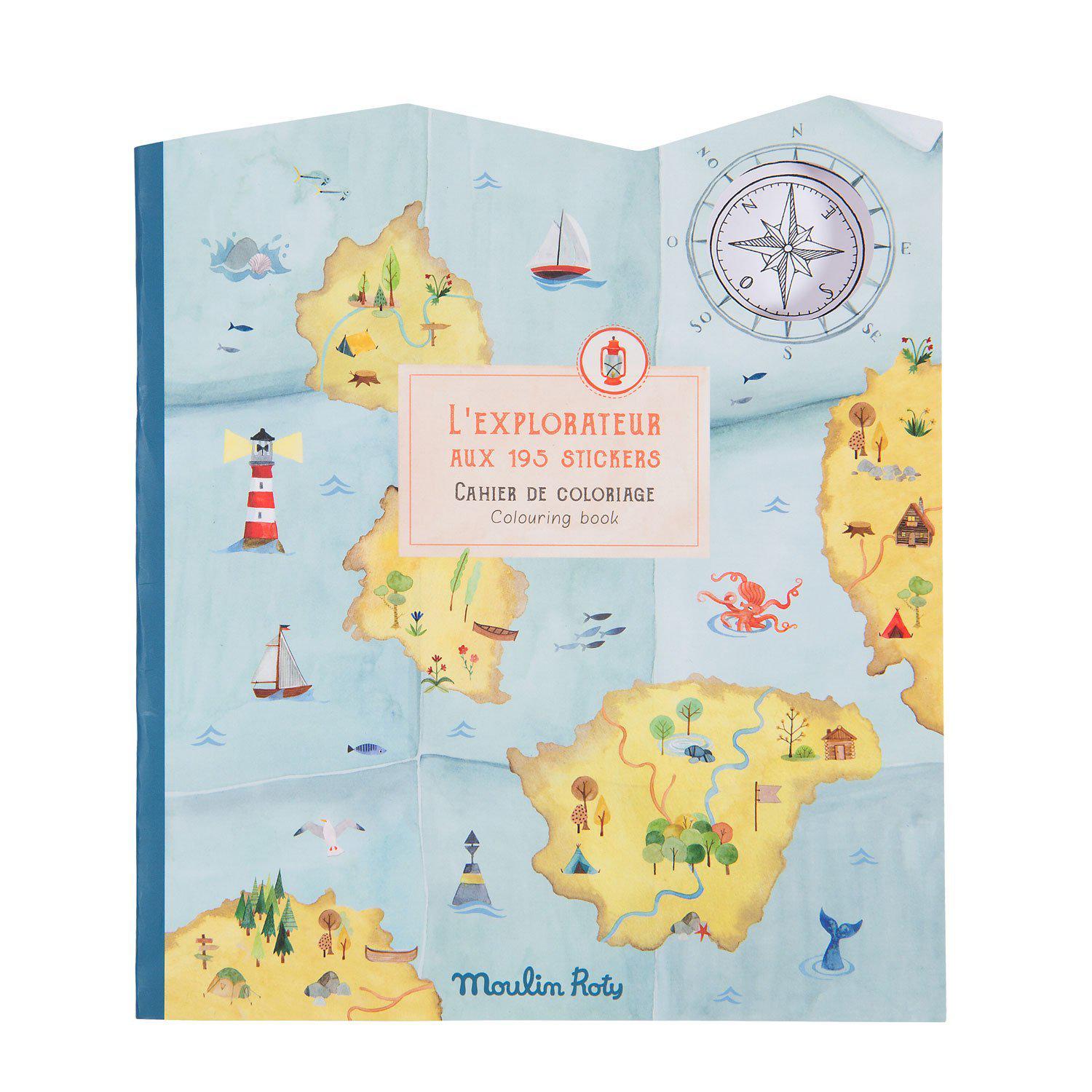 Explorer Sticker & Colouring Book