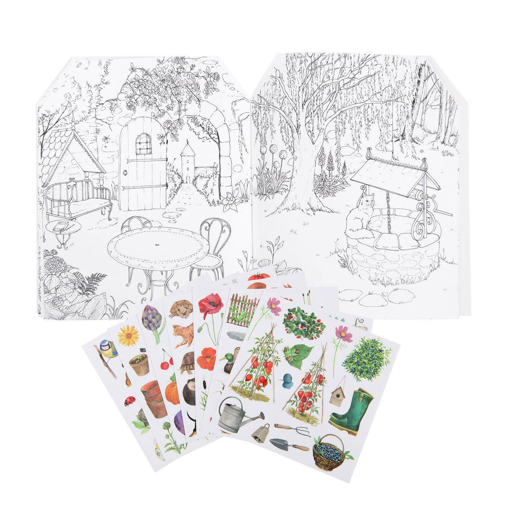 Moulin Roty - Gardener Sticker & Colouring Book
