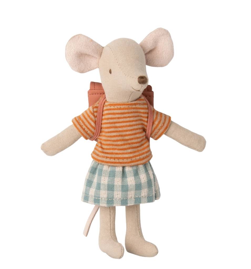 MAILEG - TRICYCLE MOUSE BIG SISTER ROSE