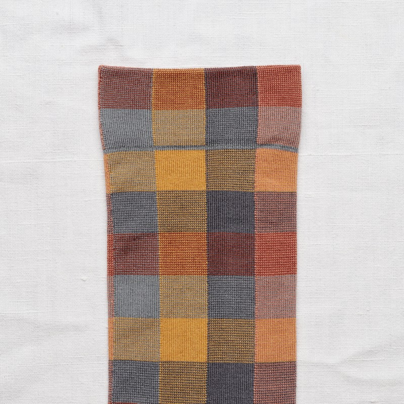 Bonne Maison Socks - L’Automne - Checks Sepia