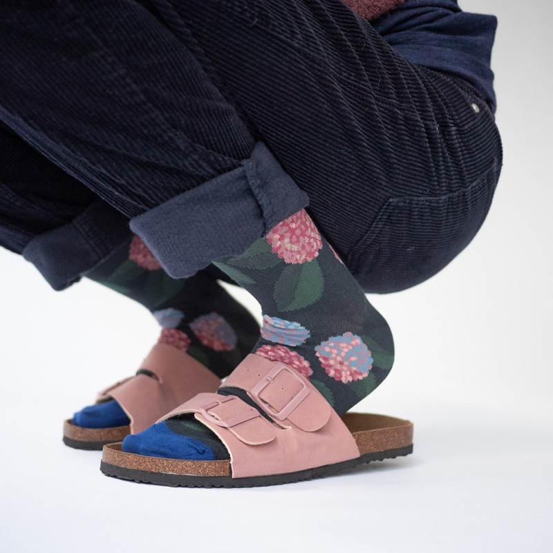Bonne Maison Socks - Gros Câlin - Hydrangea Night