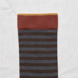 Bonne Maison Socks - L'Automne -Stripe Steel