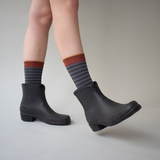 Bonne Maison Socks - L'Automne -Stripe Steel