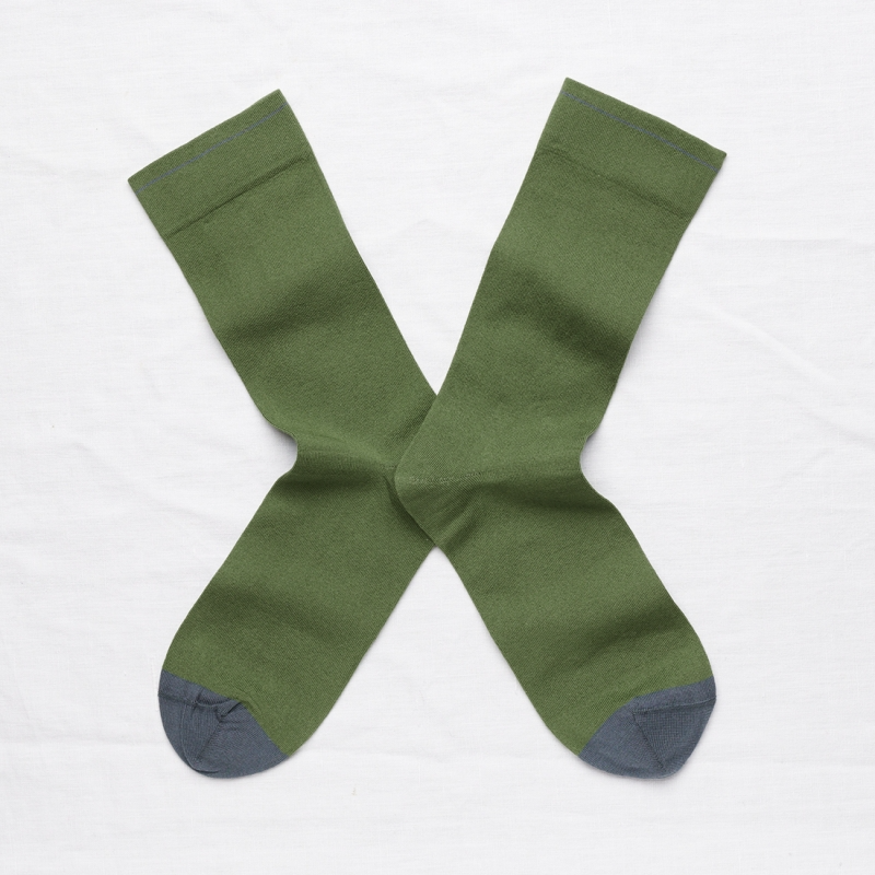 Bonne Maison Socks - Unies Pois Rayèes - Cactus
