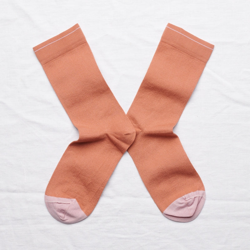 Bonne Maison Socks - Red Ochre